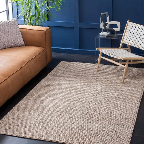 Miniatura 21 de SAFAVIEH Natura Collection - Alfombra decorativa, 2 x 3 pies, color beige, mezcla de lana hecha a mano, diseño texturizado, ideal para pasillo