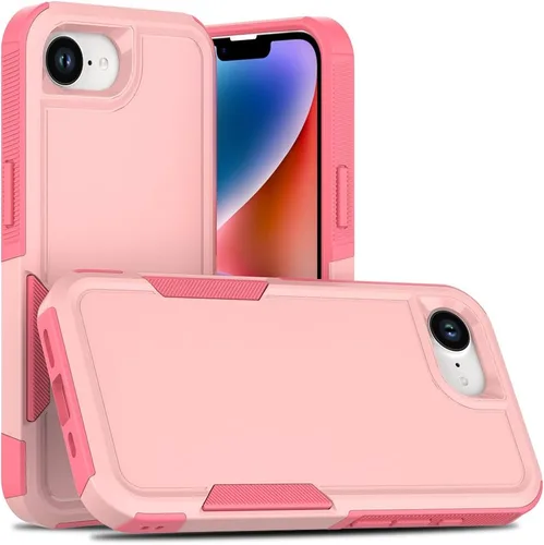 Miniatura 18 de Funda WOGROO para iPhone 8 Plus, iPhone 7 Plus de 5.5 pulgadas, funda protectora para teléfono a prueba de golpes, fuerte y duradera, color negro