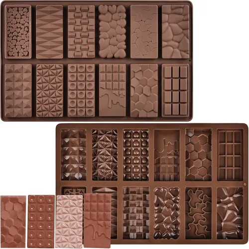moldes de chocolate molde de barra de chocolate de silicona moldes de caramelo moldes de silicona para moldes de barra de chocolate molde de