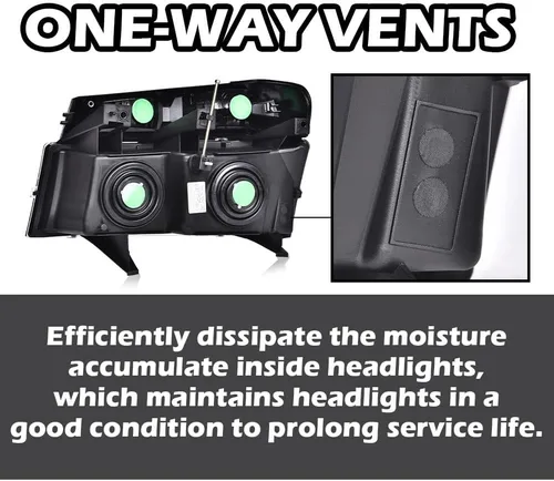 Miniatura 8 de CHEDA Conjunto de Faros Delanteros Faro Compatible con GMC Canyon/Chevy Colorado 2004-2012 Conjunto de Faros Luces de Parachoques