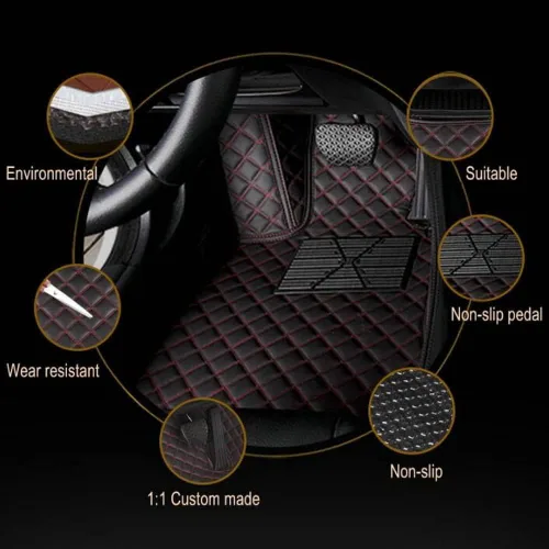 Miniatura 5 de Tapete para Auto Adecuado para el 99% de Sedanes, Coches Deportivos, Tapetes de Coche Personalizados de Lujo para SUV, Mujeres, Tapetes Automotrices