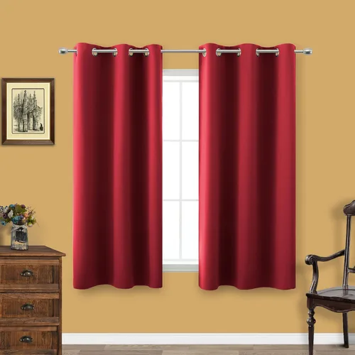 Miniatura 168 de Cortinas opacas de 72 pulgadas extra anchas para dormitorio, puerta corrediza de vidrio y patio, 2 paneles con ojales para oscurecer ventana grande