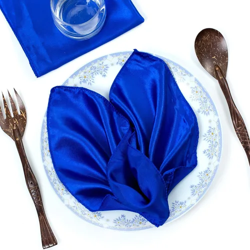 Miniatura 3 de VDS - 75 piezas Servilletas de satén cuadradas de 12 x 12 pulgadas Servilletas de mesa de cocina y comedor, pañuelos para restaurante, bistró