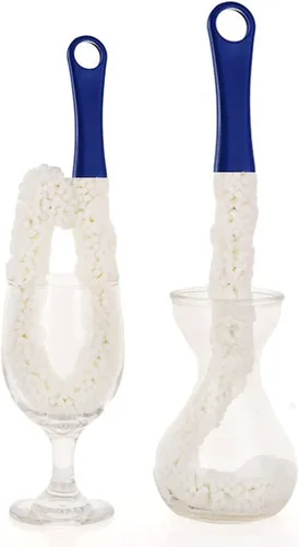 Miniatura 7 de LJDJ Cepillo de limpieza de botellas, juego de 2 estropajos flexibles para botellas, herramientas de limpieza multifunción para el hogar para 2-PCS