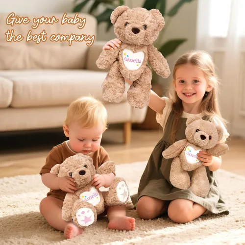 Miniatura 2 de Oso de peluche personalizado con nombre bordado, oso de peluche personalizado, juguetes de oso de peluche personalizados para bebé, regalos