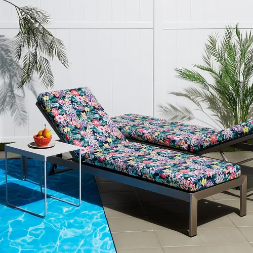Miniatura 7 de Classic Accessories Vera Bradley - Cojín para tumbona de patio resistente al agua, 21 x 44 x 28 x 3 pulgadas, Happy Blooms, cojines de asiento