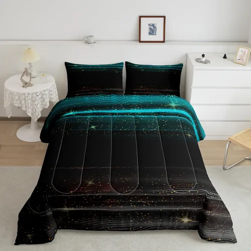 Miniatura 9 de Erosebridal Juego de ropa de cama con estampado de girasol, letras retro y flores amarillas, decoración de dormitorio, edredón de plumón de abeja