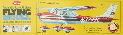 Miniatura 4 de Guillow's Cessna 150 Kit de modelo de corte láser, pequeño