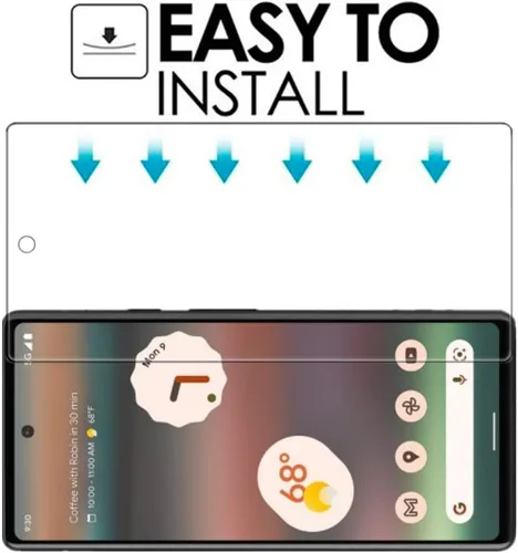 Miniatura 6 de Protector de pantalla transparente para Google Pixel 6a HD de vidrio templado, 2 unidades, dureza 9H, antiarañazos, protector de pantalla templado