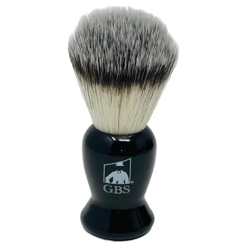 G.B.S Brocha de afeitar negra para afeitado en húmedo con crema de afeitar y jabón: el mejor afeitado de tu vida para maquinilla de afeitar de