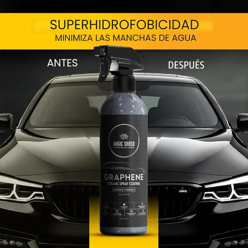 Miniatura 6 de Magic Shield Recubrimiento en aerosol de cerámica de grafeno - ¡DURA MÁS! Rápido y fácil para coches, motocicletas, barcos y más - Sellador de grado