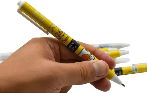 Miniatura 7 de 12 bolígrafos de gel retráctiles con diseño de animales de dibujos animados, bonitos bolígrafos de gel retráctiles Kawaii, tinta negra