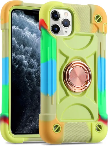 Miniatura 31 de MARKILL Funda compatible con iPhone Air de 6.5 pulgadas 2025 con soporte de anillo giratorio de 360 grados, protección contra caídas de grado
