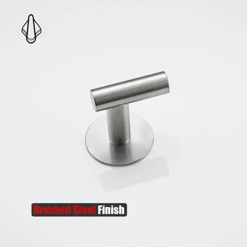 Miniatura 7 de JQK - Ganchos autoadhesivos para toallas cepillados, sin taladro, para adherir en la pared, para abrigos, batas y ropa, para baño, cocina, garaje