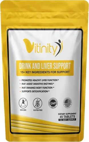 Suplemento de apoyo para bebidas antialcohol-15+ingredientes clave para el apoyo del antojo, salud hepática, kudzu, cardo de leche, albahaca santa,