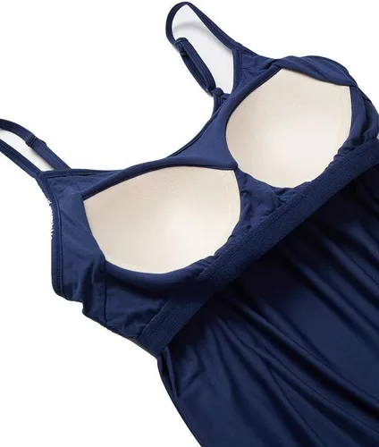 Miniatura 3 de 32 DEGREES Camiseta de tirantes para mujer, drapeada, con copa integrada