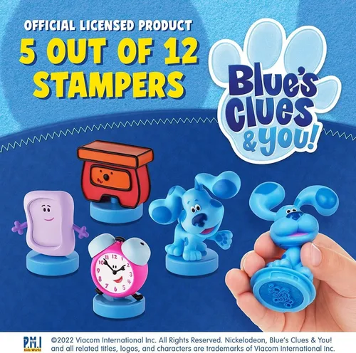 Miniatura 4 de P.M.I. Sellos de Blue's Clues para Niños 5 Sellos de Juguetes de Blue's Clues en 1 Paquete Colecciona Todos los 12 Juguetes de Blue's Clues