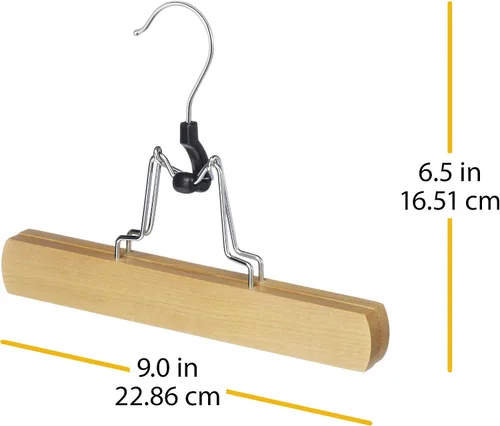 Miniatura 4 de Whitmor Juego de 5 perchas de madera natural GRADE A