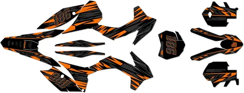 Miniatura 13 de Kit de gráficos para KTM Motocross 4-Stroke 250 SX-F, 350 SX-F y 450 SX-F (2013-2014) Serie Twitch Cyan 16 Mil - On/Off The Road