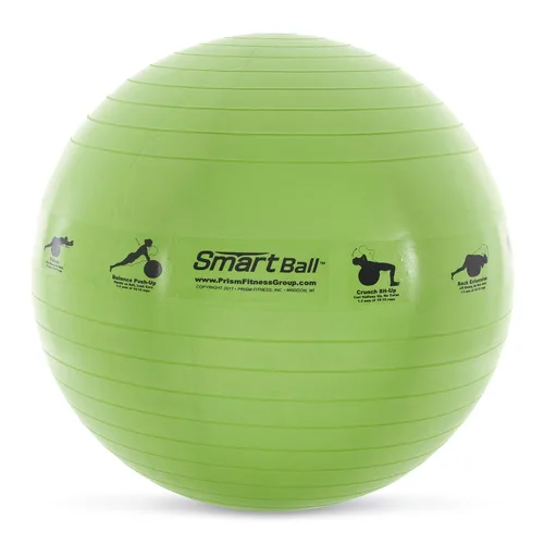 Miniatura 6 de Pelota de estabilidad autoguiada inteligente amarilla de 21.7 in, pelota de ejercicio para ejercicio, yoga, pilates, silla de pelota de oficina