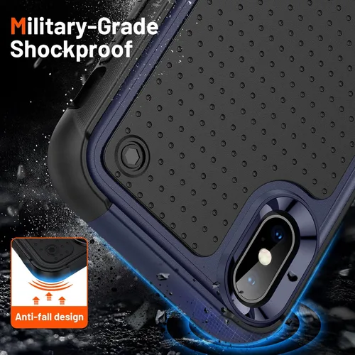 Miniatura 390 de Jeylly Funda para iPhone SE/Funda para iPhone 5S, Exterior de Plástico Duro que Absorbe Golpes + Interior de Silicona de Goma Defensor contra