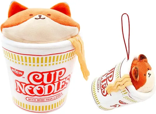 Anirollz Juguete de peluche – Manta oficial de Nissin Cup Fideos Roll Outfitz Doll | Suave, esponjoso, cálido, lindo, cómodo, seguro, almohada con