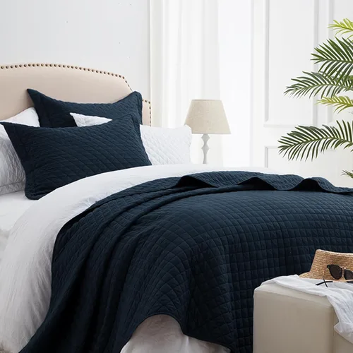 Miniatura 20 de SunStyle Home Colchas Tamaño Queen Verde Oliva, Cubrecamas Edredón Ligero, Juego de Ropa de Cama Tamaño Full Queen, Colcha Coverlet con Costuras 01