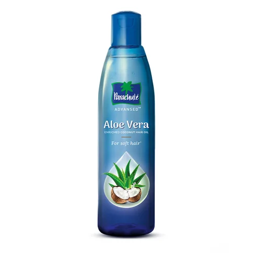 Parachute Advansed Aceite de coco enriquecido con aloe vera para cabello fuerte, suave y sedoso, nutrición profunda y acondicionamiento, todo tipo