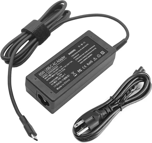 Cargador USB C Chromebook de 65 W para Lenovo, Hp, Dell, Acer, Asus, Samsung, cargador universal USB C para laptop HP Chromebook X360/Spectre X360