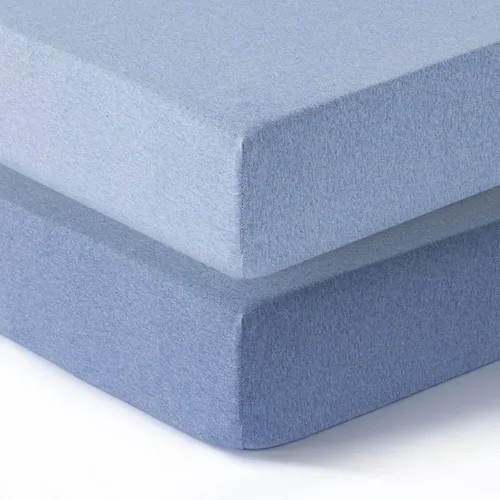 Miniatura 14 de Dreamology Sábanas de cuna estándar 100% algodón para niños y niñas, sábanas bajeras de algodón para cuna, para niñas, niños y camas de niños
