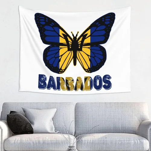 Miniatura 20 de Póster de tapiz de bandera de El Salvador de mariposa de 29 x 37 pulgadas, decoración del hogar, decoración para colgar en la pared, dormitorio