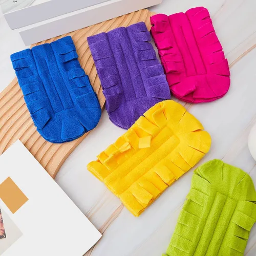 Miniatura 6 de Zubebe 12 piezas de repuesto de plumero de forro polar reutilizables, plumeros planos de plumas, almohadillas de limpieza lavables para múltiples