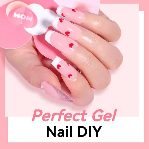 Miniatura 7 de Makartt - Gel de uñas de polietileno: constructor rosa natural de 1.7 oz (50 ml) para extensión de uñas, fortalecedor, diseño de arte de uñas