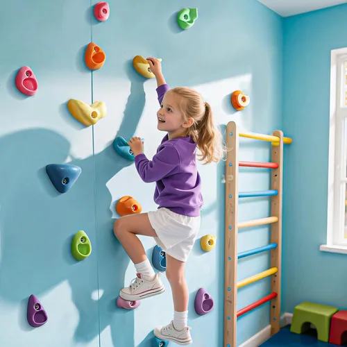 Miniatura 4 de TOPNEW Juego de 20 soportes de escalada para niños, juego de columpios, para adultos, con accesorios de montaje para pared de escalada en interiores