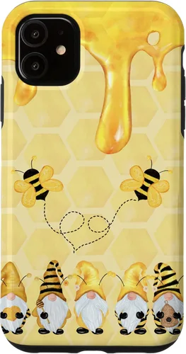 Miniatura 8 de Carcasa divertida para iPhone 16 con diseño de gnomos de abejorros para Halloween