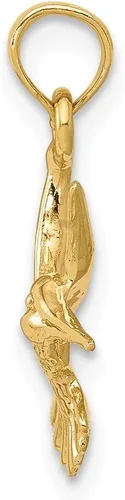 Miniatura 2 de Colgante de colibrí de oro amarillo de 14 k (0.512 x 0.787in)
