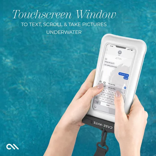 Miniatura 5 de Case-Mate Funda Impermeable IP68 para Teléfono - Funda Flotante Impermeable para Teléfono con Cordón Cruzado - Esenciales de Viaje para Playa y Sand
