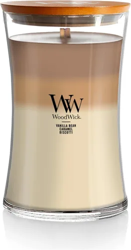 Miniatura 17 de WoodWick Vela mediana de reloj de arena Oceanic Mezcla de soja premium Mecha de madera agrietada Fabricado en Estados Unidos 9.7 onzas