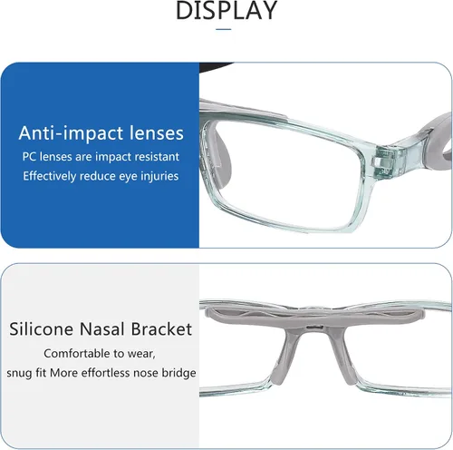 Miniatura 4 de SooGree Gafas deportivas para hombres y mujeres, gafas protectoras para béisbol, correr, deportes, ciclismo, gafas Marco Verde Gris Pad