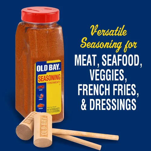 Miniatura 15 de OLD BAY Condimento, 24 onzas, un recipiente de 24 onzas de condimento multiusos OLD BAY con mezcla única de 18 especias y hierbas para cangrejos
