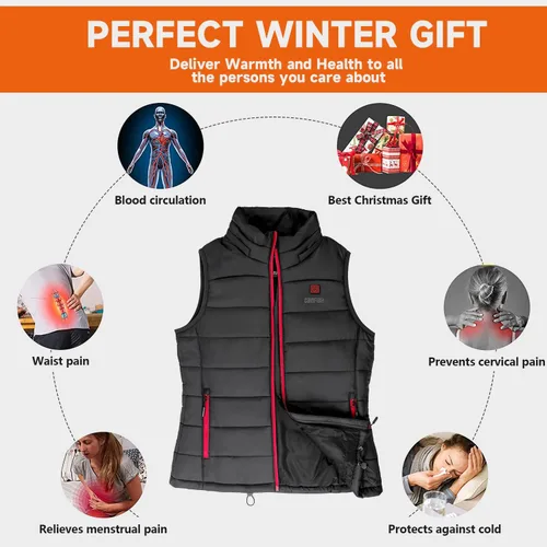 Miniatura 5 de Carofield Heated Jackets for Women, 2022 Lightweight Heating Heated Jackets for Women with Battery Pack
