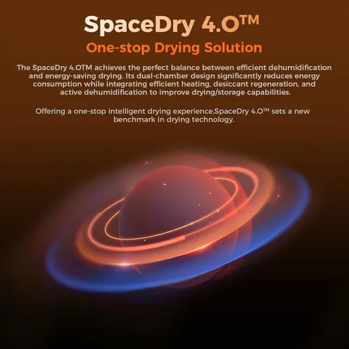 Miniatura 7 de Creality Space Pi X4 Secador de Filamento, Caja Secador de Filamento de 4 Carretes con Cámaras de Calentamiento Independientes Duales, Deshidratador