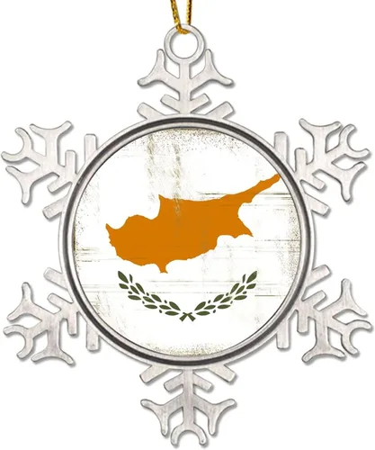 Miniatura 10 de Adorno de metal de copo de nieve de Canadá, recuerdo de Navidad, regalo de recuerdo patriótico, adorno colgante de Navidad, bandera nacional