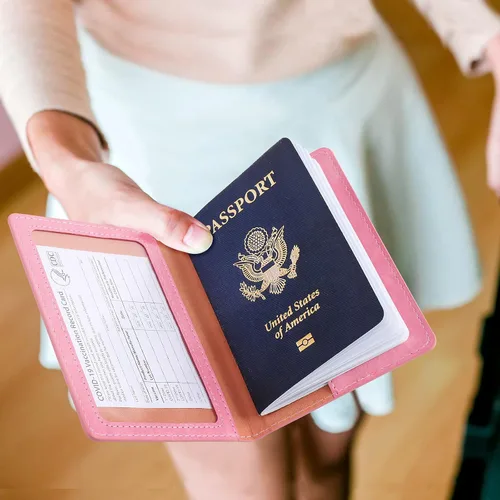 Miniatura 2 de labato - Cartera de piel sintética para pasaporte con tarjetero de vacuna