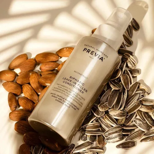 Miniatura 8 de PREVIA Acondicionador hidratante sin enjuague con extracto de trufa blanca - Tratamiento desenredante bifásico reconstructivo para cabello dañado