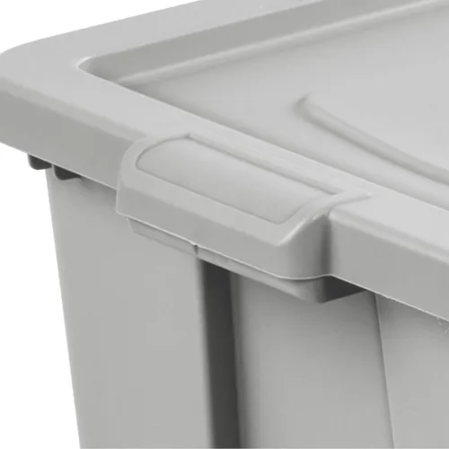 Miniatura 8 de Sterilite Tuff1 - Contenedor de plástico apilable de 30 galones con tapa, resistente a la temperatura y a los impactos, para sótano, garaje, ático
