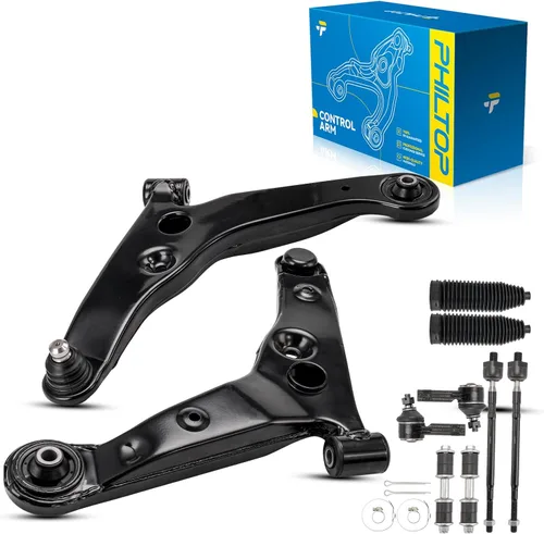 Miniatura 80 de PHILTOP Kit de suspensión delantera de 10 piezas, brazos de control inferiores con juntas de bola, eslabones de extremo de barra estabilizadora