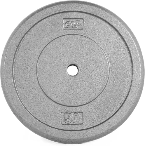 Miniatura 22 de CAP Barbell Placas de peso estándar de hierro fundido de 1 pulgada, individuales y juegos 1.25-50 libras Múltiples opciones Gris