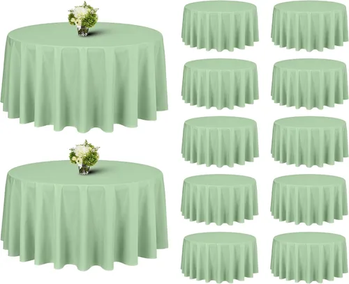 Miniatura 92 de Showgeous Paquete de 4 manteles rectangulares de poliéster de 60 x 102 pulgadas, resistentes a las arrugas, lavables, para bodas, mesas de comedor