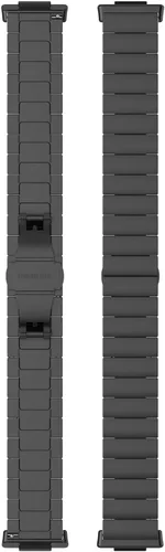 Miniatura 5 de Correa de reloj compatible con Huawei Watch Fit 2, pulsera de metal de acero inoxidable para mujeres y hombres para Huawei Watch Fit 2 (negro)